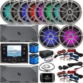 thumbnail image 1 of Infinity PRV-315 AM/FM USB Bluetooth Receiver, 8x 6.5" 225W Titanium LED Speakers, 2x 10" Subwoofers, 2x Amplifier + Wiring Kits, 2x Wire, Antenna, Aux Mount, Light Control Box, Signal Split Amplifier, 1 of 11