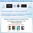 thumbnail image 2 of Wireless CarPlay Android Auto Adapter 5Ghz WiFi Type-C/USB Plug and Play 2in1 Dongle for, 2 of 5