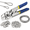100ft Steel Cable+Crimper, variant on 100ft Steel Cable+Crimper Kit with 304 Stainless Steel Wire and Aluminum Crimp Sleeves