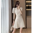thumbnail image 1 of Generic French White Dress Summer Women's Dress New Summer Temperament Slimming Pleated Suit Skirt Women, 1 of 1