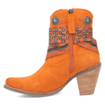 thumbnail image 3 of Dingo Womens Bandida Paisley Studded Round Toe Cowboy  Ankle Boots, 3 of 5