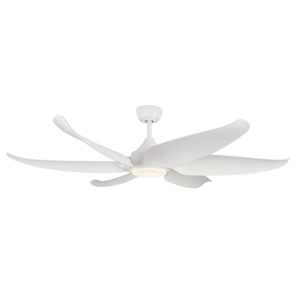 Kuzco Lighting Cf90960 Coronado 60" 6 Blade Indoor Smart Ceiling Fan - White