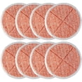 thumbnail image 1 of Paquete de 8 almohadillas de repuesto para fregona 2124,2039A,2307,23157,20391,20399 compatibles con limpiador de fregona dura (naranja), 1 of 5