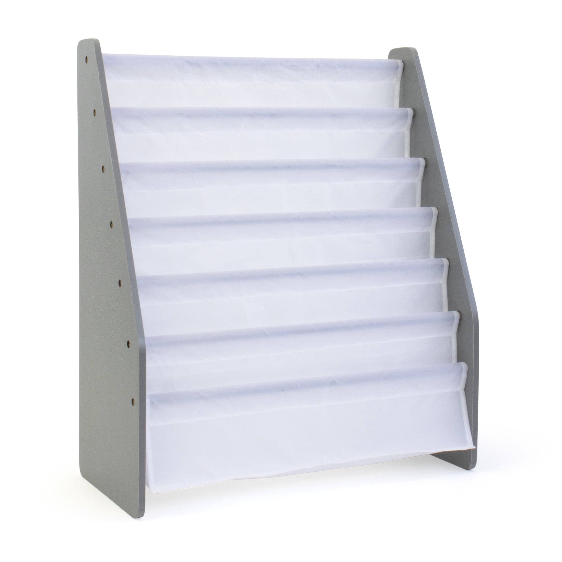 Humble Crew Kids Bookrack Supersized 6-Tier Storage Bookshelf, Grey/White
