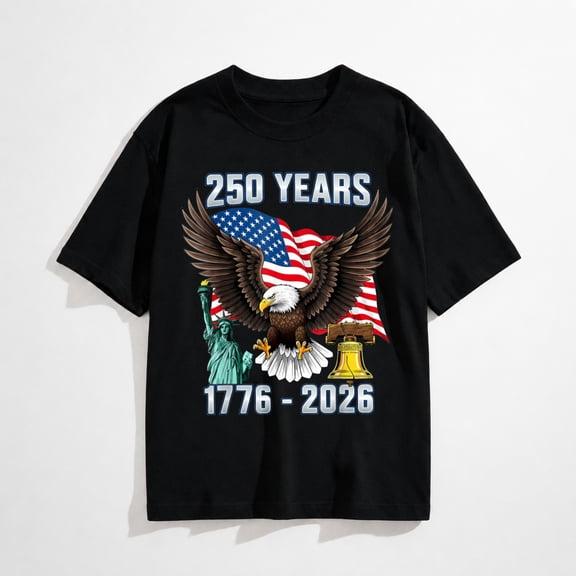 250 Years American 250th Anniversary US USA Flag 4th of July Mens T-Shirt