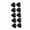 Black, variant on Suodoka 10pcs 18 inch Heart Aluminum Foil Balloons Party Wedding Birthday Decor Black, 18" / 45.7 cm Large Helium Mylar Heart Balloon for Anniversary Celebrations