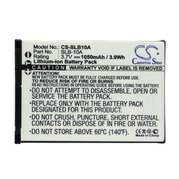 Battery for Samsung NV9 PL50 PRAKTICA SeaLife DC2000 HP C200W SLB-10A FJ-SLB-10A