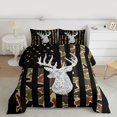 thumbnail image 2 of Homewish Jungle Reindeer Print Full Size Comforter Sets, Camouflage American Flag Bedding Comforter Set, Rustic Hunting Reversible Bedding Sets, Microfiber Bedroom Decor, 3-Piece, 2 of 8