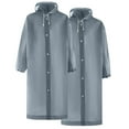 thumbnail image 2 of Imperméable à Capuche Manches Longues 2 Pcs pour Femmes et Hommes, 2 of 9