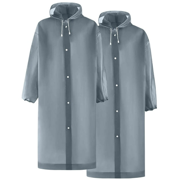 Cape pour Femmes, Imperméable à Capuche à Manches Longues pour Extérieur 2 Pcs pour Femmes et Hommes