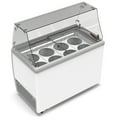 thumbnail image 4 of 50 in. 8 Tub Ice Cream Dipping Cabinet Display Freezer with Sliding Glass Door and Sneeze Guard 13 cu. ft. KM-ICD-49SD-FG., 4 of 9