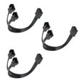 thumbnail image 5 of 4Pin PWM Fan Cable 1 to 2 Ways Splitter Black Sleeved 13cm Extension Cable Connector PWM Extension Cable, 5 of 11