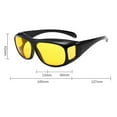 thumbnail image 4 of Black Frame Porn Night Vision-sport Sunglasses For Man Woman Unbreakable Frame Without For Running Fishing Baseball Driving, 4 of 5