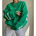thumbnail image 4 of Sudadera informal con estampado de letras para mujer, sudaderas holgadas de manga larga con forro polar a la moda, ropa de calle Y2k, jerséis para mujer 2022, 4 of 4