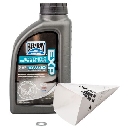 Tusk 2-Stroke Transmission Oil Change Kit For Bel-Ray EXP Synthetic Blend 10W-40 For KTM 300 XC-W Six Days 2014-2018
