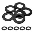 thumbnail image 1 of 6 Pcs Arandela Plana para Tornillos, Arandelas de Acero Inoxidable 33mm ID x 60mm OD x 5mm de Grosor para Pernos, Reparaciones de Fábricas, Cocinas, Tiendas, Negro, 1 of 6
