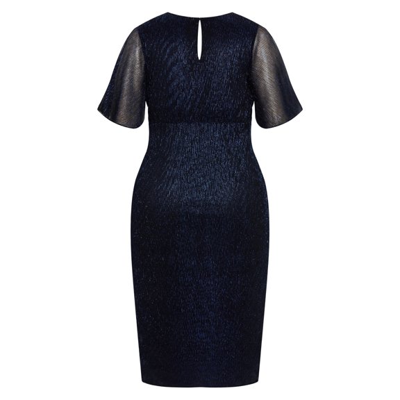 Avenue Women's Plus Size Julia Plisse Dress