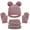Multicolor, variant on Kids Winter Hat Gloves Scarf Set Knit Beanie for Girls Boys with Cute Pom Pom