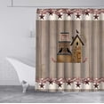 thumbnail image 4 of mvhsuoem Brown Birdhouse Polyester Shower Curtain, 72" x 72" Waterproof, 4 of 6