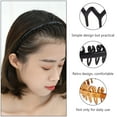 thumbnail image 3 of GOOHOCHY 8 diademas de plástico antideslizantes con dientes y peine para el pelo, accesorio para mujer, 3 of 8