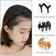 thumbnail image 3 of GOOHOCHY 8 diademas de plástico antideslizantes con dientes y peine para el pelo, accesorio para mujer, 3 of 8