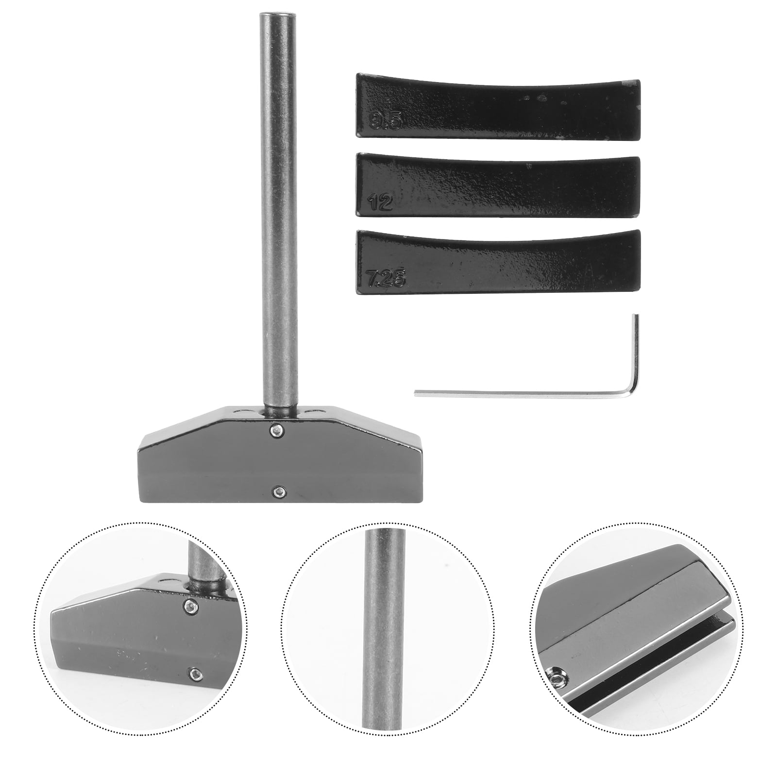 Guitar Fret Install Tool 1 Set of 4Pcs Guitar Fret Repair Tool Fret Press Caul with Inserts Pressing Tool