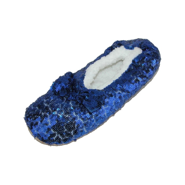 Alotta Knits Pantoufles Ballerines à Paillettes avec Doublure en Molleton Sherpa (Femmes)