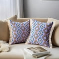 thumbnail image 2 of Unique Bargains Boho Throw Pillow Covers Geometric Pattern Cushion Cases 18" x 18" Purple, 2 of 7