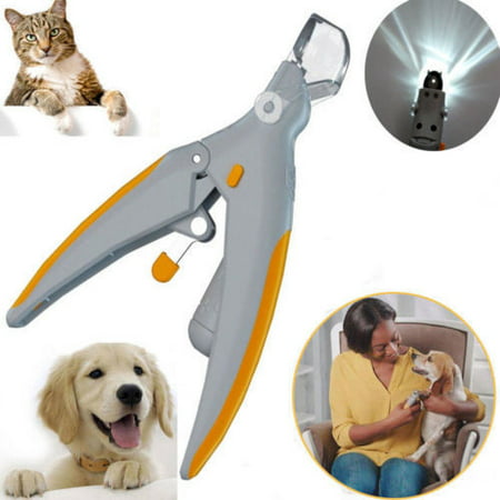 Pets Nail Trimmer Care Nail Scissors Clippers Grinders for Cat Dog Claw Tool With LED light (Best Cat Claw Clippers)