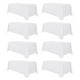 thumbnail image 1 of Mantel sancua de poliéster blanco de 90 x 132 cm para mesa de 6 pies, 8 unidades, 1 of 9