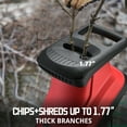 thumbnail image 6 of PowerSmart 1.77" 15-Amp 120V Electric Wood Chipper Shredder, with Collecting Bag, 6 of 9