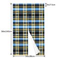thumbnail image 3 of Door Curtain 34x56in Two Pieces Of Uniform Is Not Easy To Wrinkle The Room Shade And Dustproof For The Wall On The Door Or Window Cornflowerblue Buffalo Plaid Check Tartan Scotland_4, 3 of 5