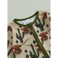 thumbnail image 6 of Wassery Western Baby Boys Jumpsuit Long Sleeve Cow/Horse Print Zipped Romper Bodysuits Newborn Autumn Country Cowboy Coming Home Clothes, 6 of 9
