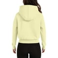 thumbnail image 5 of ManxiVoo Women's Cropped Zippered Hoodie Casual Loose Fit Drop Shoulder Sweatshirt Lightweight Street Style M Size Khaki, 5 of 7