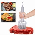 thumbnail image 2 of Stainless Steel Meat Tenderizer With 24 Needles Flavor Marinade Meat Injector, 2 of 6