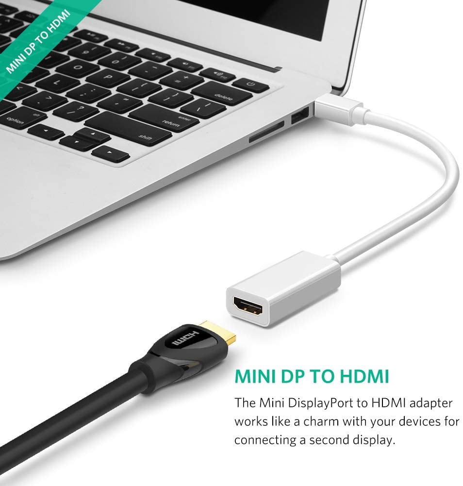 Monitor Microsoft Surface Pro/Dock Mini DisplayPort to HDMI Adapter,DEORNA Thunderbolt to HDMI Adapter for MacBook Air/Pro Projector and More 