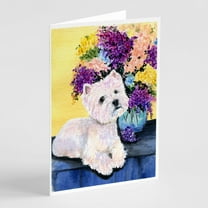 Westie Greeting Cards and Envelopes Pack of 8