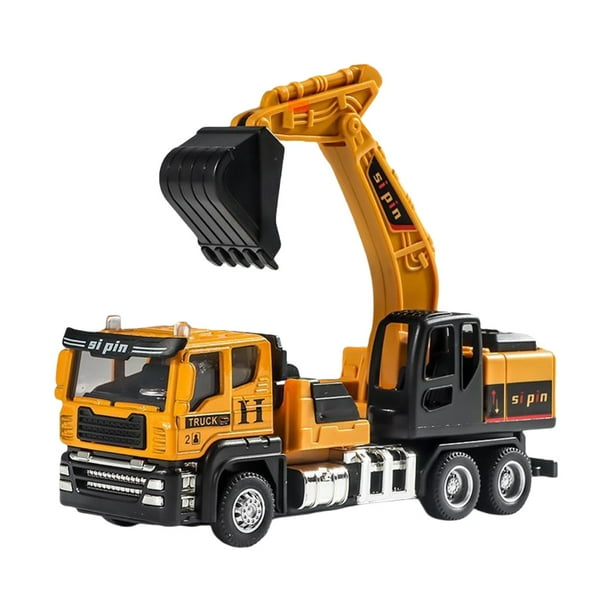 Juguetes Para Niño Vehículo de ingeniería de aleación inercial para niños, excavadora, camión cisterna de hormigón y bulldozer, juguetes para edades de 3 a 6 años. Juguetes Para Bebe 1 Año