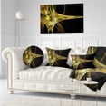 thumbnail image 3 of Designart Large Fractal Artwork Yellow - Abstract Throw Pillow - 12x20, 3 of 5