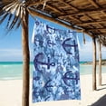 thumbnail image 2 of Ryvnso Anchors Camouflage Beach Towel Quick Dry Swimming Yoga Beach Towels Large Sand Free Microfiber Towel 31"W x 71"L, 2 of 5