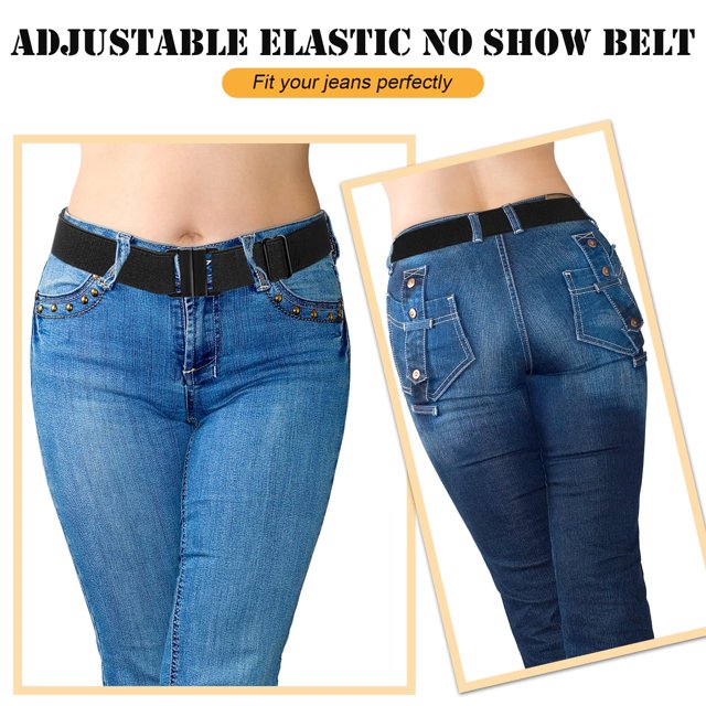 Decodeary 2 Pcs Ceinture Élastique Confortable Application Grand Réglable avec Sangle Élastique Confortable 1 Ensemble