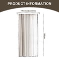 thumbnail image 2 of Cortinas semitransparentes con estampado de lino texturizado para sala de estar, cortinas semitransparentes para dormitorio, con bolsillo para varilla, 2 of 7