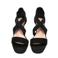 thumbnail image 3 of DREAM PAIRS Women's Summer Open Toe Wedge Sandals Ankle Strap Platform Sandals INNIS-1 BLACK Size 10, 3 of 5