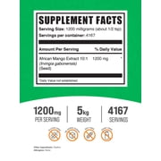 BulkSupplements African Mango Extract Powder - 1.2g per Serving - 5 Kilograms (11 lbs)