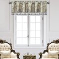 thumbnail image 3 of Luxury Valance Curtains for  Room, Elegant Damask Window  with Hmade Tassels for  Room,  Party Banquet Decorations (54" x 18", Grey), 3 of 6
