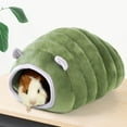 thumbnail image 1 of Flmtop Coussin de Sommeil Chaud Portable Doux pour Hamster Hérisson Cochon d'Inde Maison Nids Vert, 1 of 7