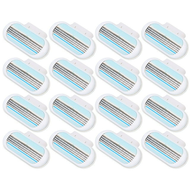 Recharge de Lame de Rasoir pour Femmes, Remplacement de Lame de Rasoir à 3 Lames Remplacement de Lame de Rasoir Recharges de Lame de Rasoir 12 Pcs pour Salon pour Maison