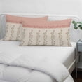 thumbnail image 3 of Spring Pink Floral Pillow Covers, Linen Long Throw Pillow Case, Vintage Farmhouse Flowers Art Holiday Pillow Protector Decorative Cushion Cover for Living Room/Bedroom 12" x 20", 3 of 8