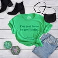 thumbnail image 4 of Womens Im Just Here to Get Lucky T Shirt Funny Saint Patricks Day St Patty Tee Womens Graphic Tees, 4 of 9