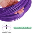 thumbnail image 3 of Kit de reparación de mimbre Uxcell, 295 pies / 90 m, material de ratán sintético redondo de 2.4 mm de plástico para hacer cestas [Violeta], 3 of 6